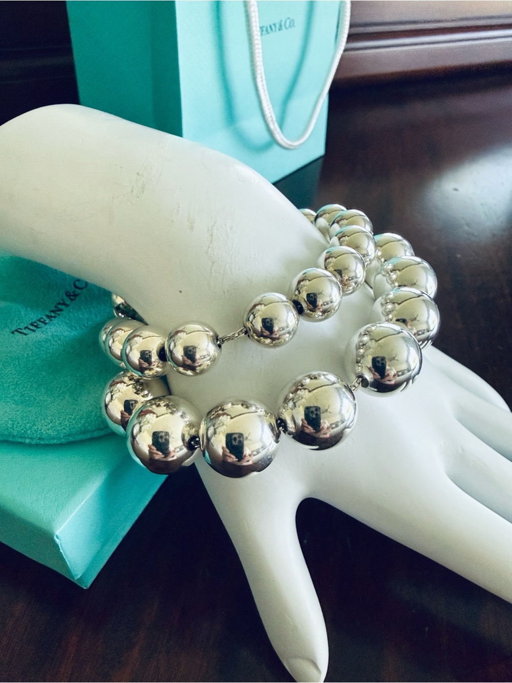 RARE 14mm Hardware Bead Bracelet Tiffany & Co. - VINTAGE